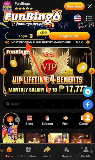 select the login option in the upper-right corner of the screen.