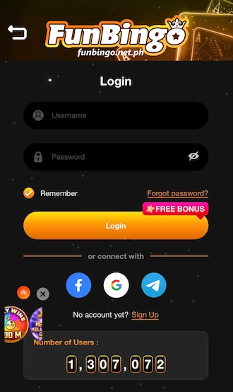 In the login interface, fill in your username and password.