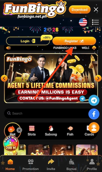 🎇 Step 2: Click the “Register” Button