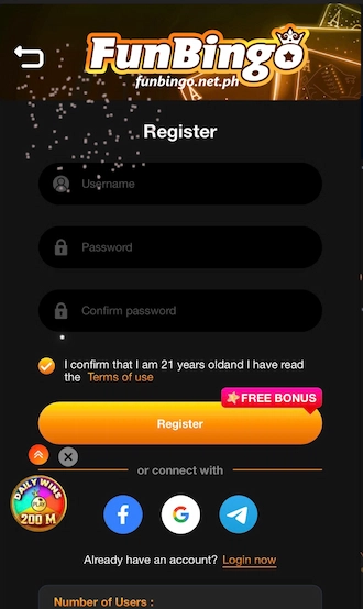 🎇 Step 3: Fill in the Registration Form
